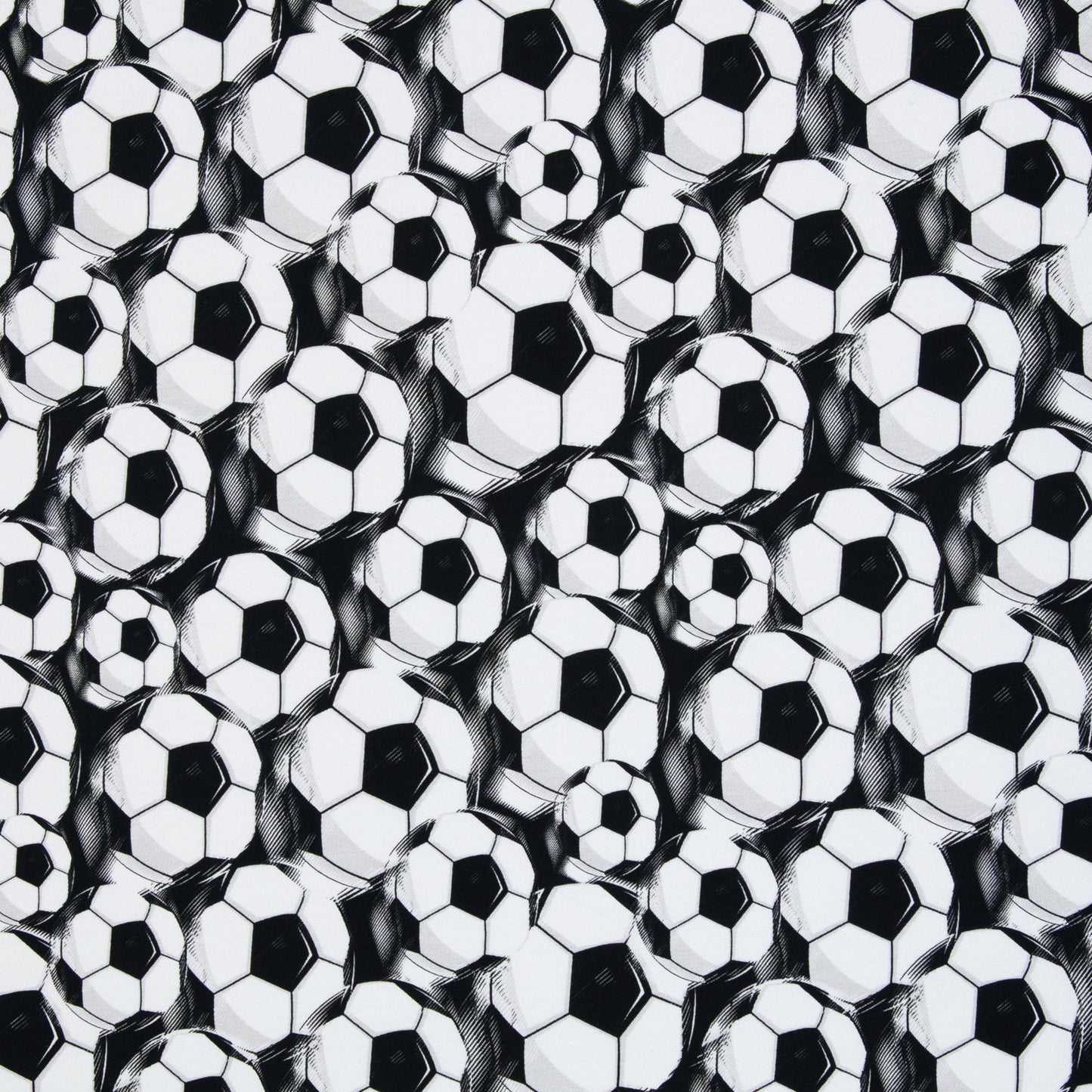tricot voetbal zwart/wit