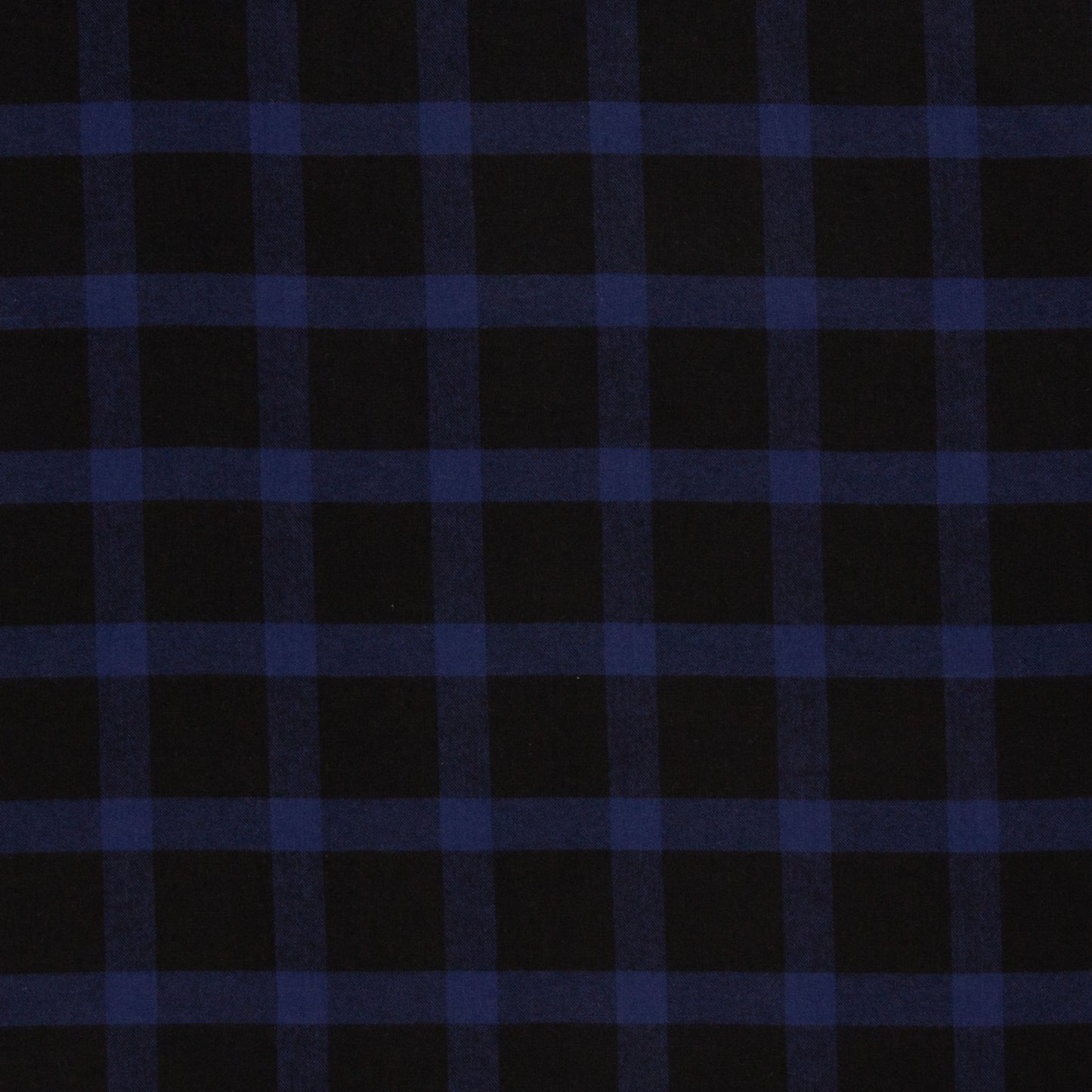 flanel ruiten zwart/blauw