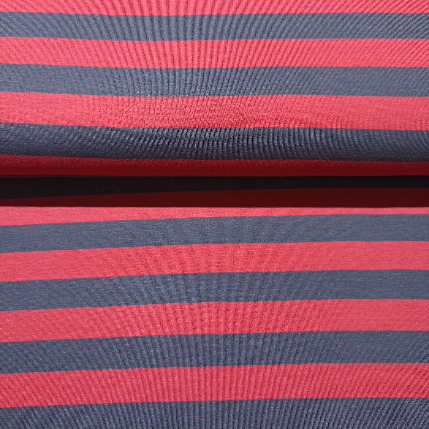 tricot strepen rood/marine