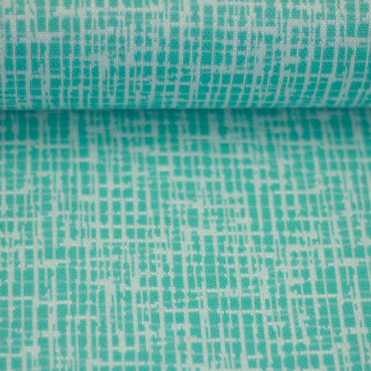 jacquard lijnen turquoise