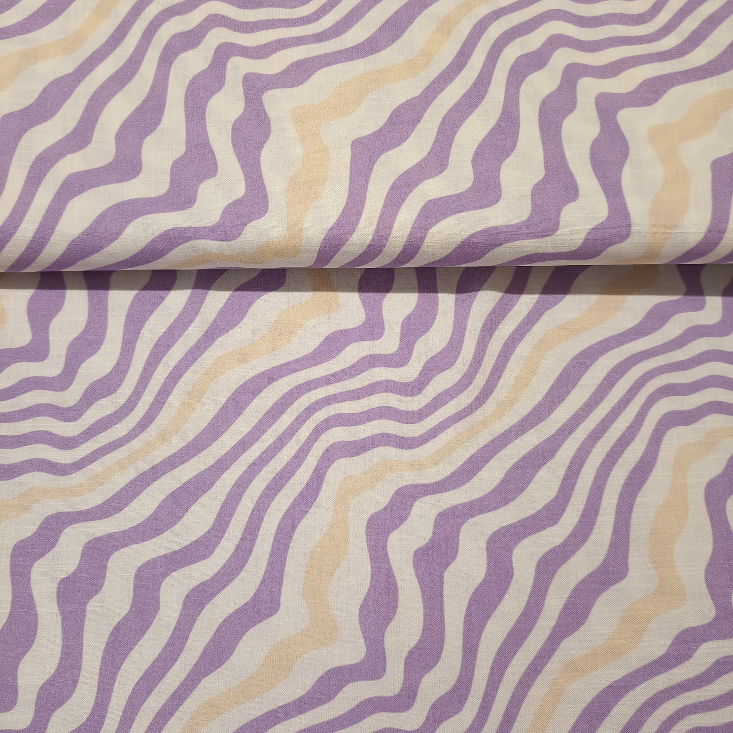 Viscose pastel purple waves