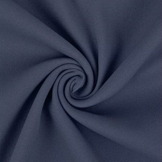 stretch katoen blauw grijs