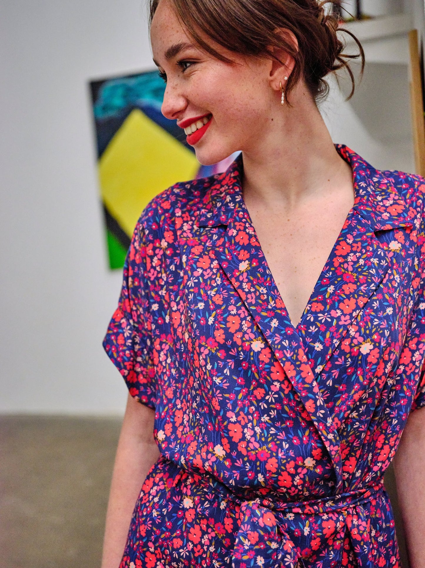 Florence overslagjurk atelier jurk