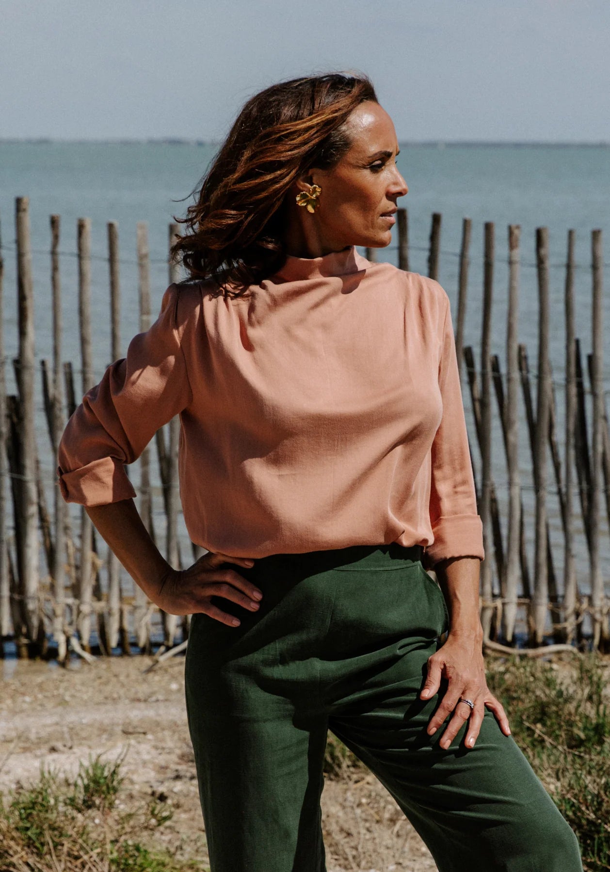 Tempête blouse maison fauve