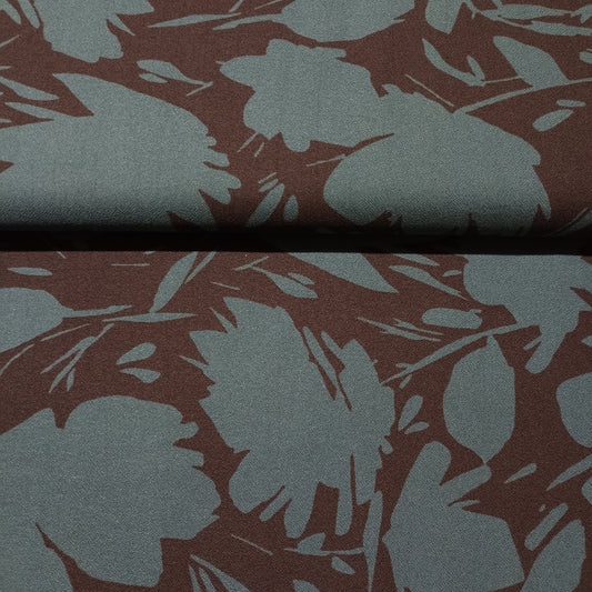 viscose (lenzing ecovero) bladeren op zwarte achtergrond