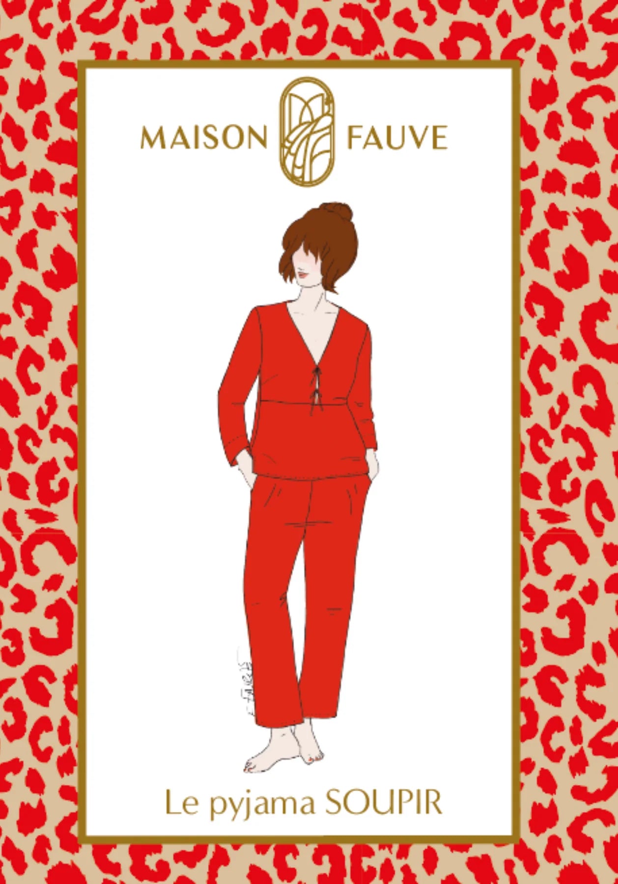 soupir pyjama maison fauve