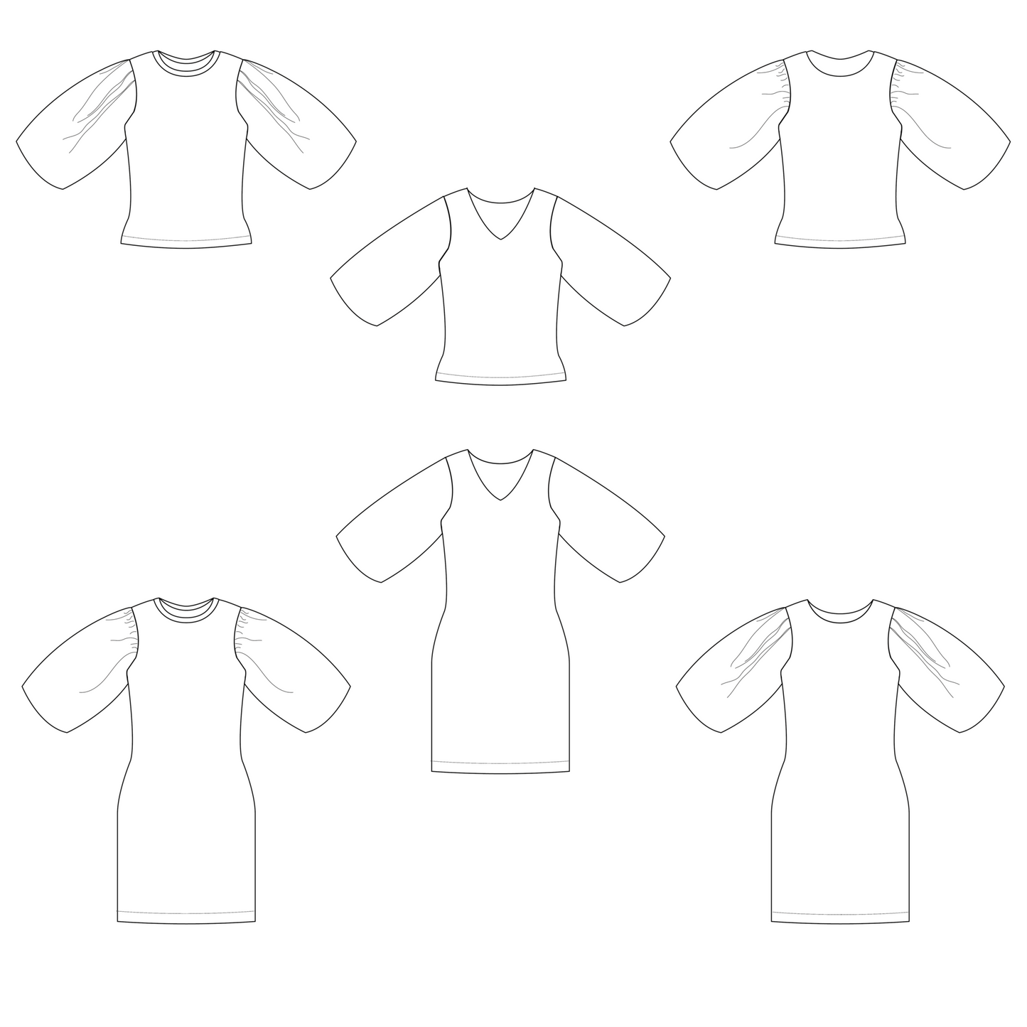 Gaëlle top en jurk dames en tieners