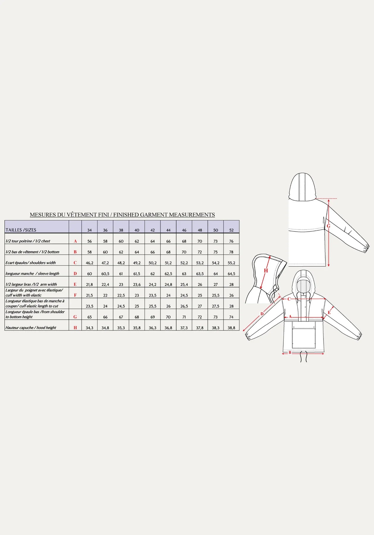 Rafale winterjas maison fauve