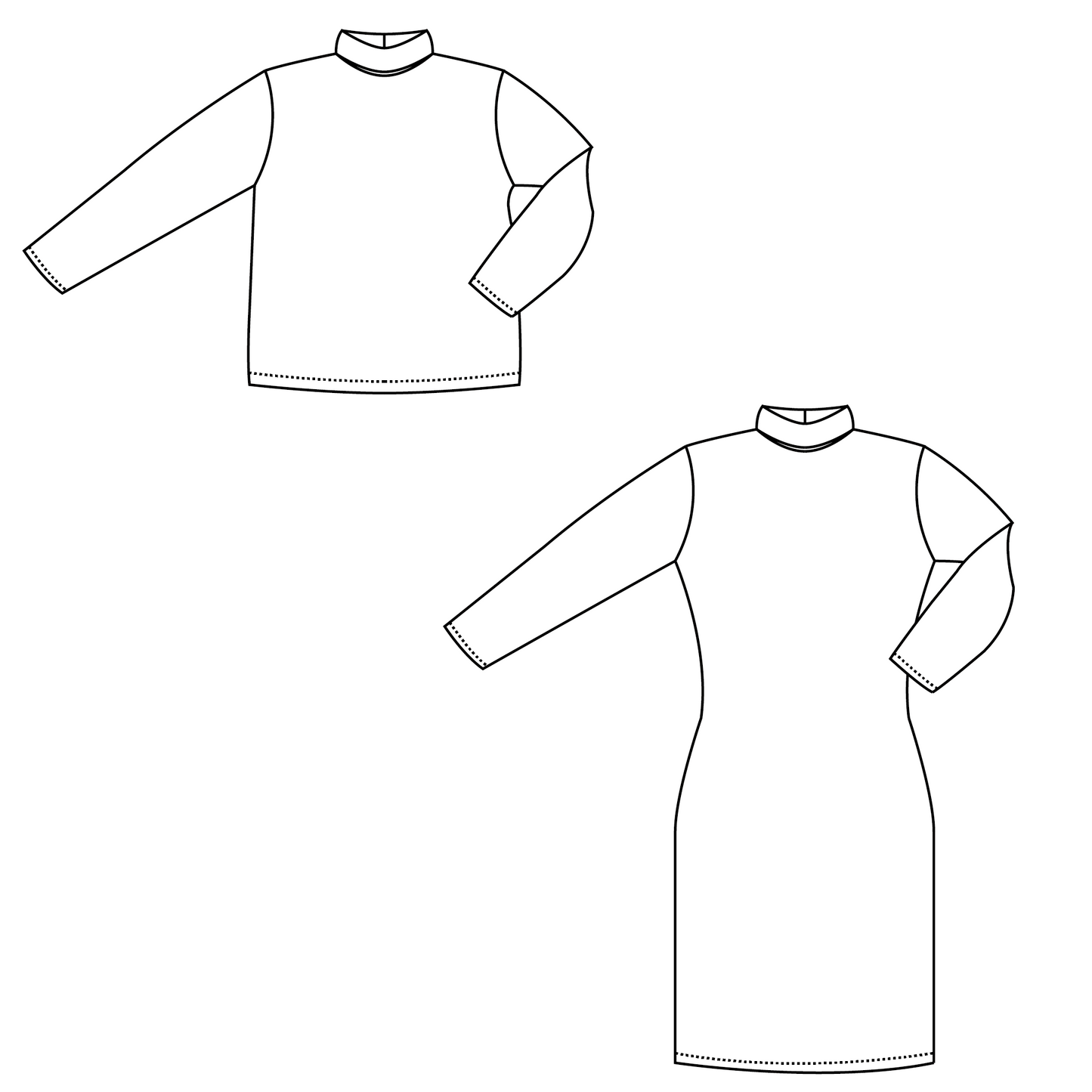 Zen pullover en jurk