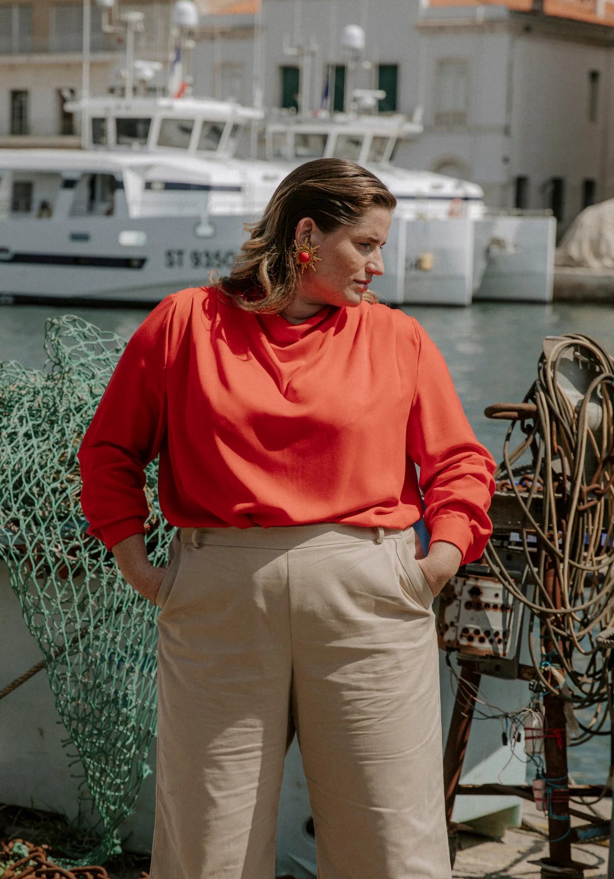 Tempête blouse maison fauve