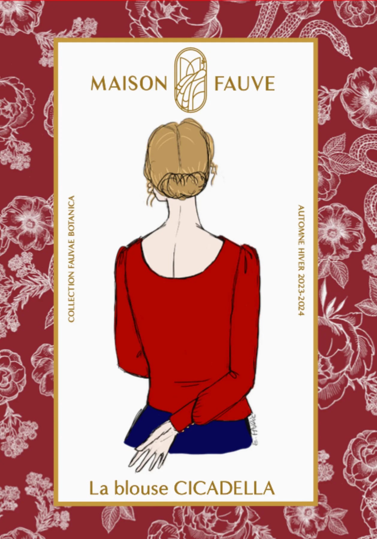 Cicadella blouse maison fauve