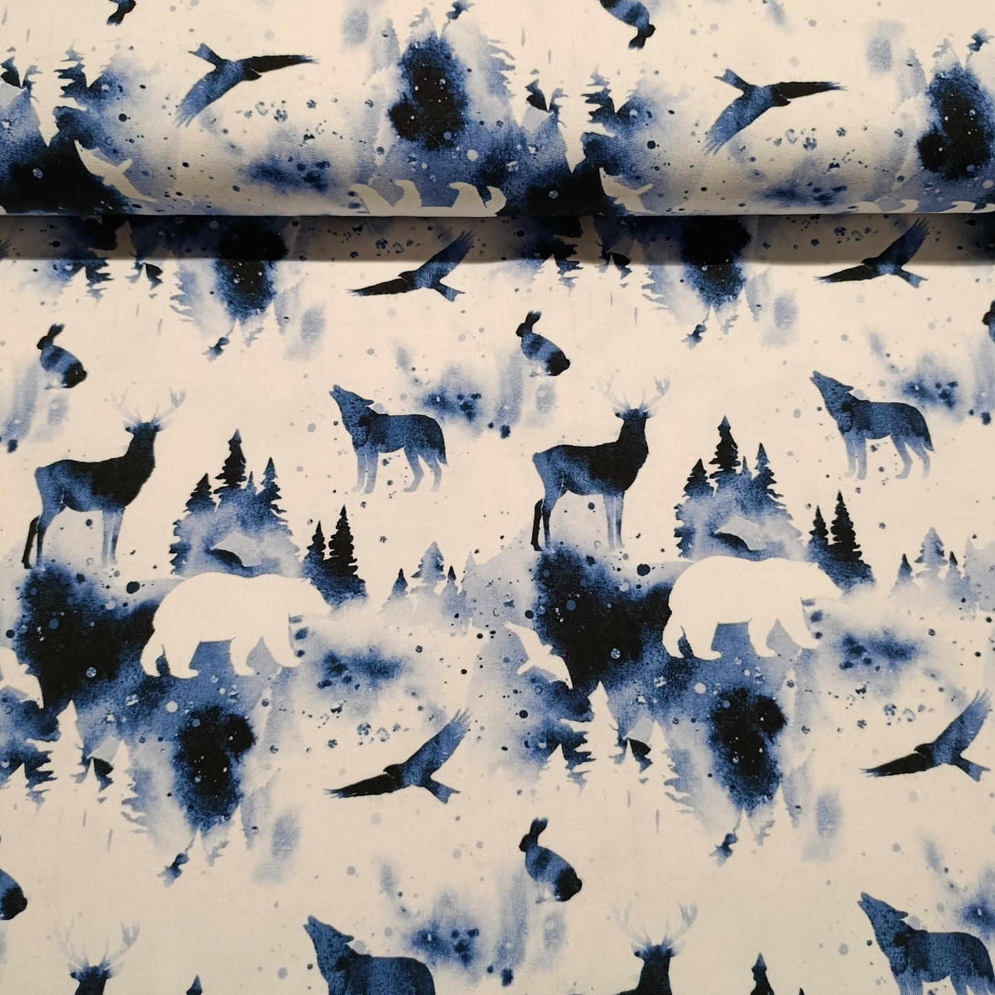 french terry winterlandschap