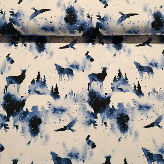 french terry winterlandschap