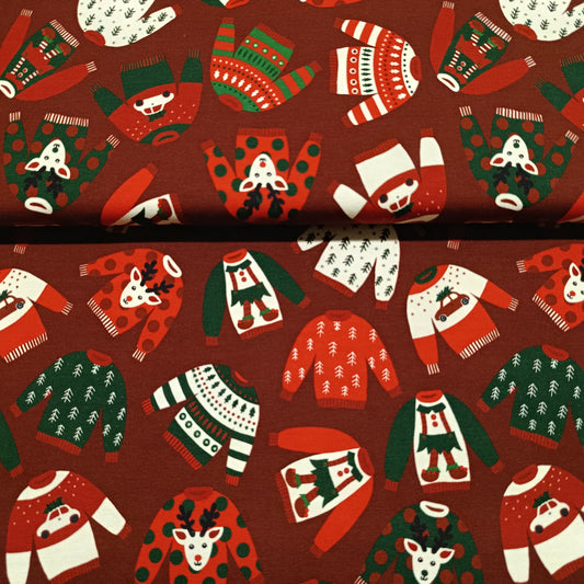 french terry kersttruien