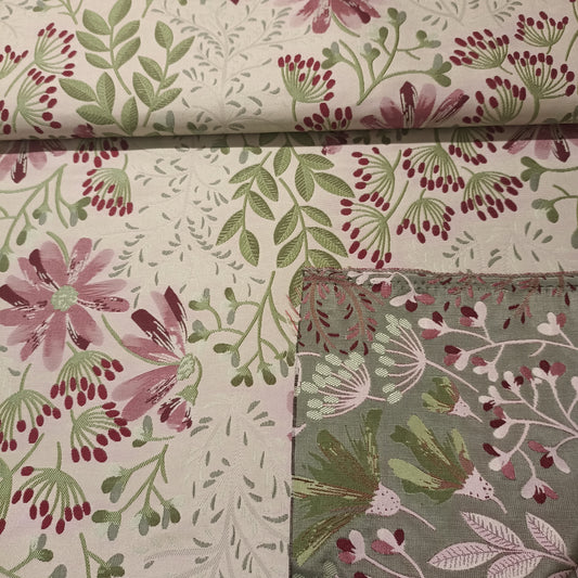 jacquard bloemen pastel